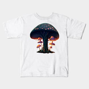 dark academia cottagecore aesthetic magical mushroom Kids T-Shirt